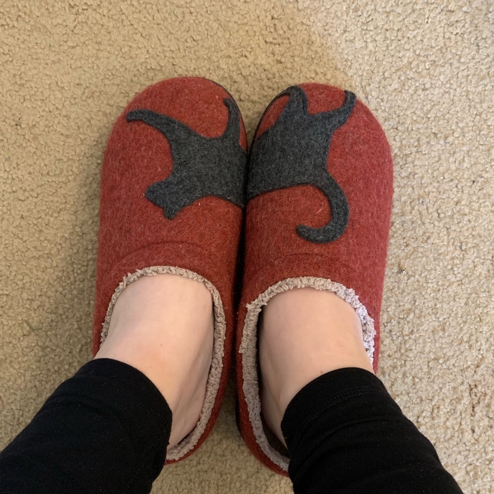 LL Bean Cat Slippers